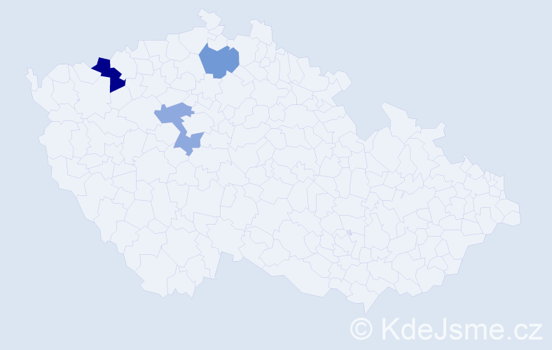 Příjmení: 'Pitterling', počet výskytů 10 v celé ČR