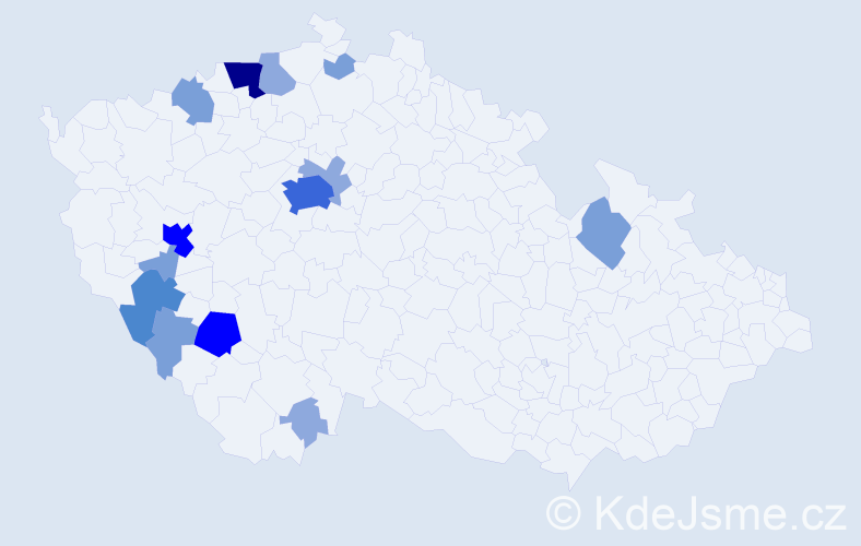 Příjmení: 'Kollros', počet výskytů 37 v celé ČR