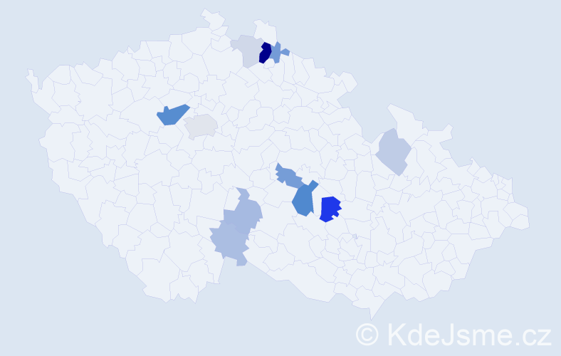 Příjmení: 'Reckziegel', počet výskytů 28 v celé ČR