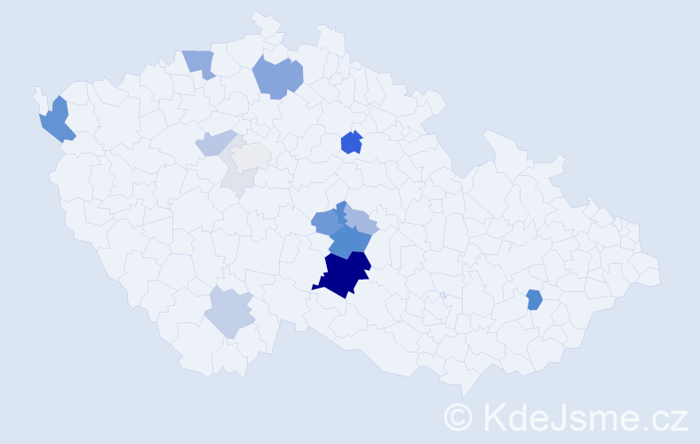 Příjmení: 'Fuit', počet výskytů 65 v celé ČR