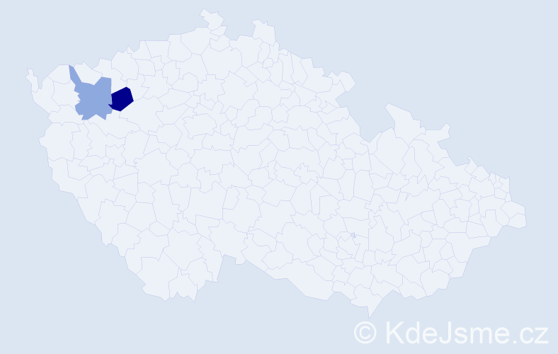 Příjmení: 'Trichterová', počet výskytů 2 v celé ČR