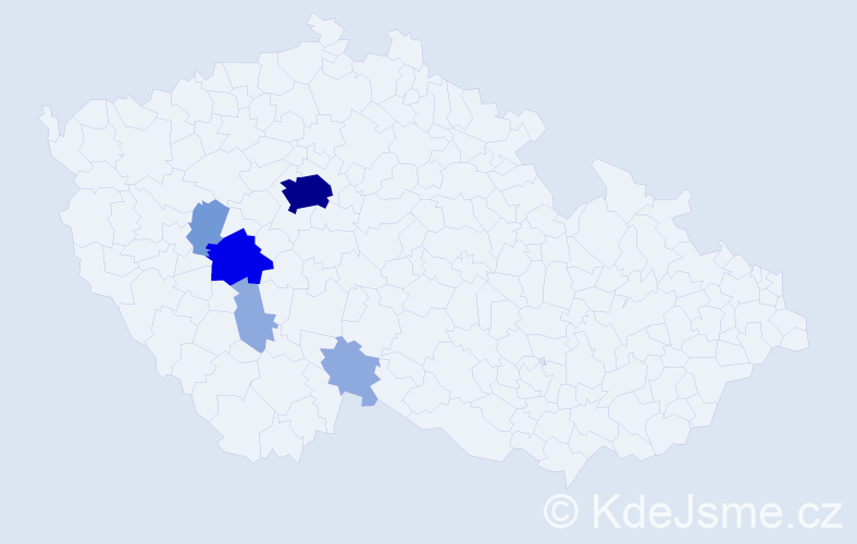 Příjmení: 'Rotyková', počet výskytů 15 v celé ČR