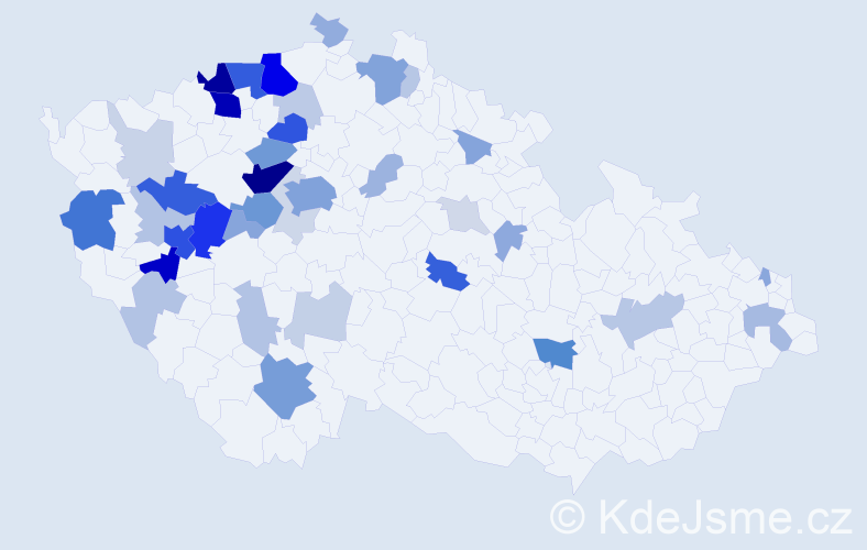 Příjmení: 'Lipert', počet výskytů 143 v celé ČR