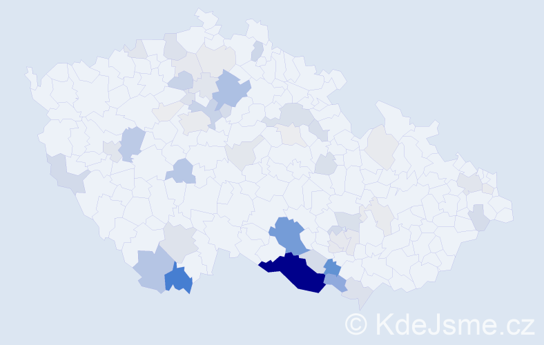 Příjmení: 'Auerová', počet výskytů 175 v celé ČR