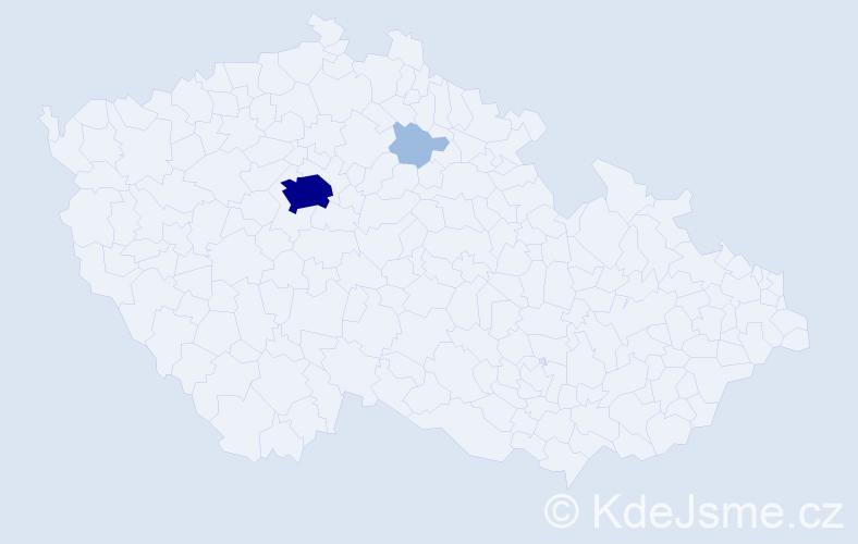 Příjmení: 'Černianská', počet výskytů 5 v celé ČR
