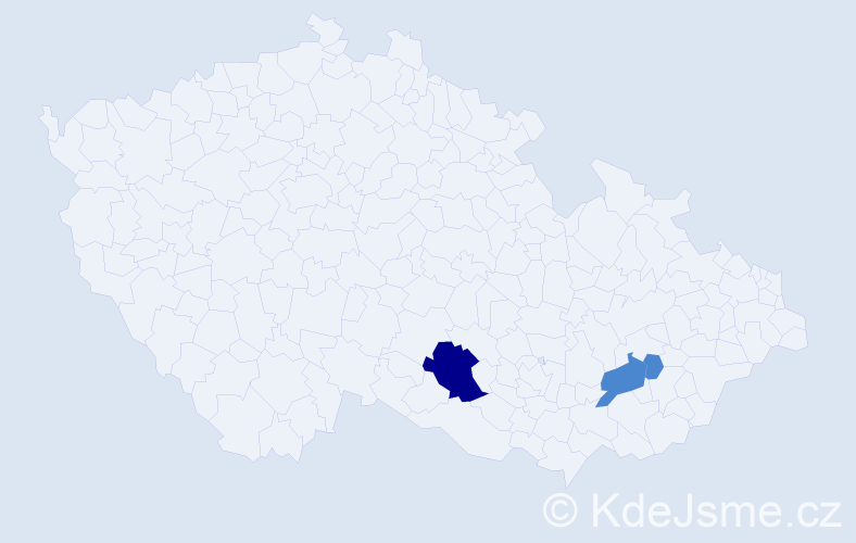 Příjmení: 'Mlodzik', počet výskytů 9 v celé ČR