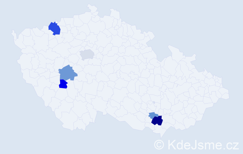 Příjmení: 'Wittman', počet výskytů 14 v celé ČR