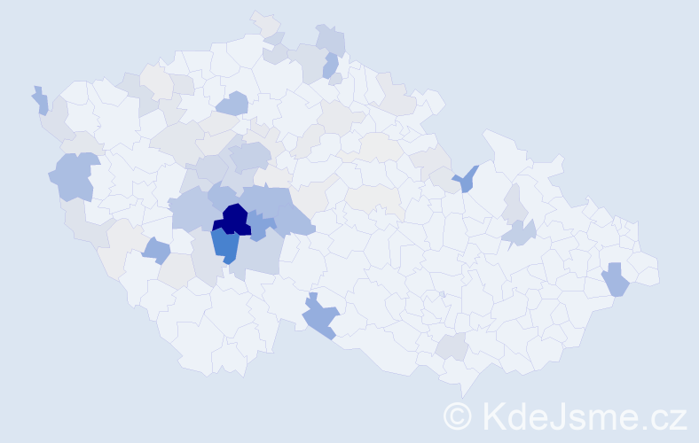 Příjmení: 'Jindrák', počet výskytů 280 v celé ČR