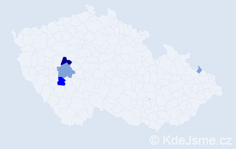 Příjmení: 'Wischin', počet výskytů 11 v celé ČR
