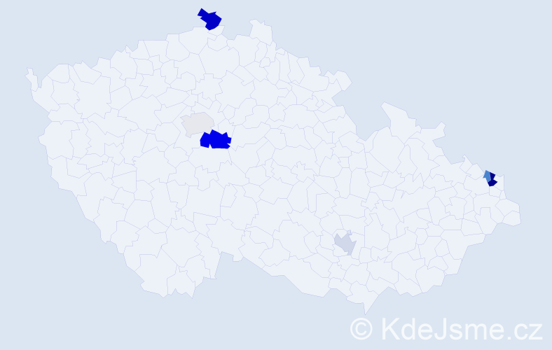Příjmení: 'Sahiti', počet výskytů 11 v celé ČR