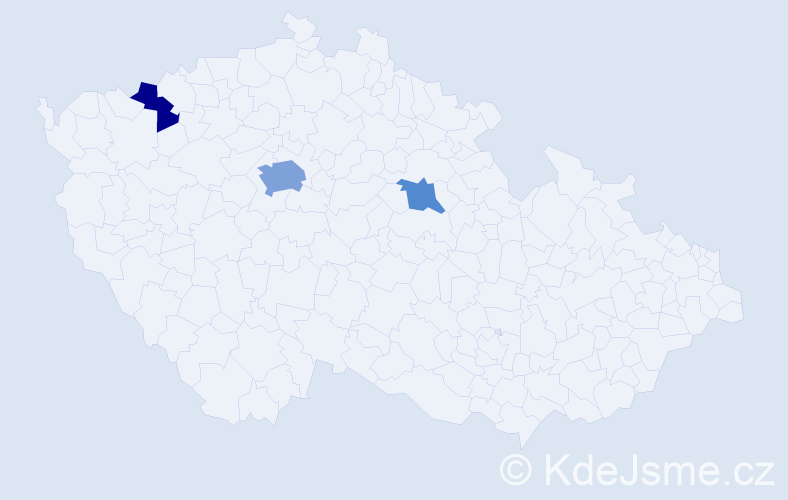 Příjmení: 'Gunchenko', počet výskytů 6 v celé ČR