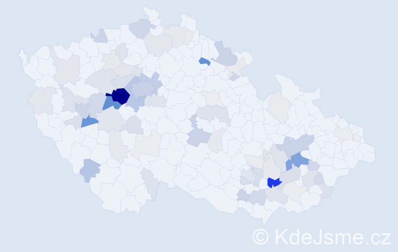 Příjmení: 'Macourková', počet výskytů 281 v celé ČR