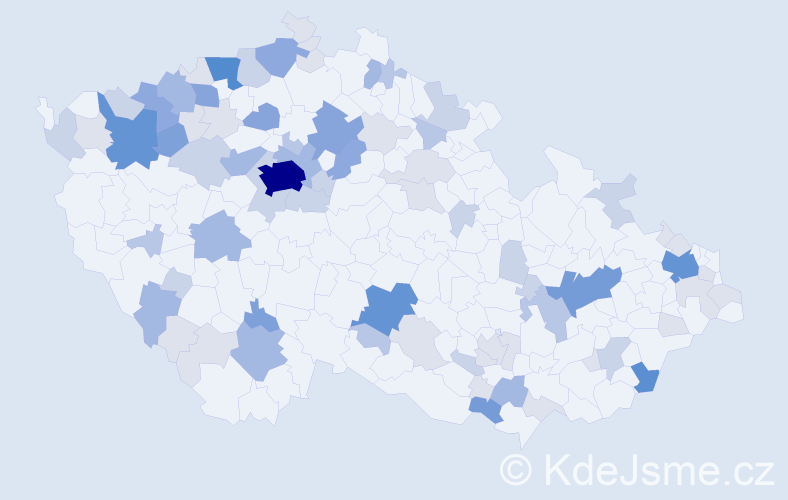 Příjmení: 'Ritterová', počet výskytů 246 v celé ČR