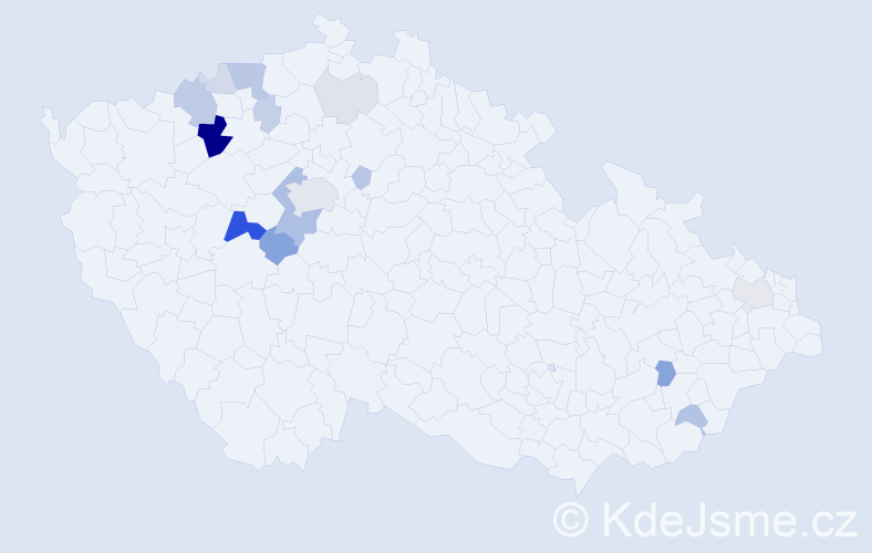 Příjmení: 'Chot', počet výskytů 49 v celé ČR