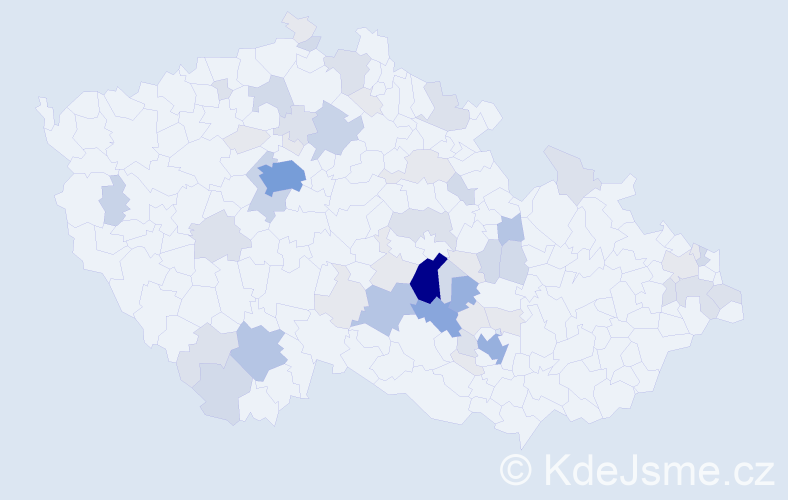 Příjmení: 'Juda', počet výskytů 185 v celé ČR