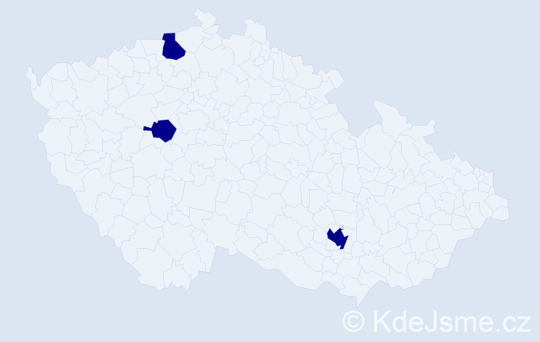 Příjmení: 'Xanthopoulos', počet výskytů 3 v celé ČR