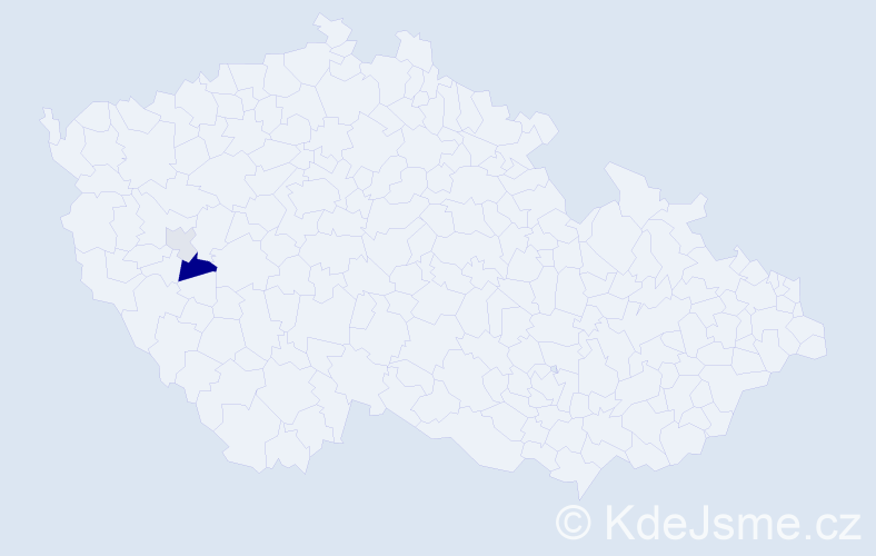 Příjmení: 'Tucaurová', počet výskytů 4 v celé ČR