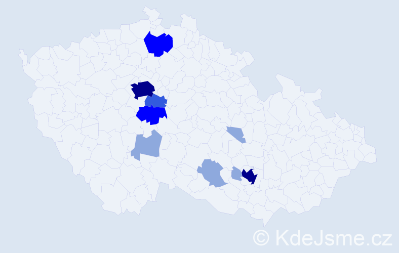 Příjmení: 'Vieweghová', počet výskytů 25 v celé ČR
