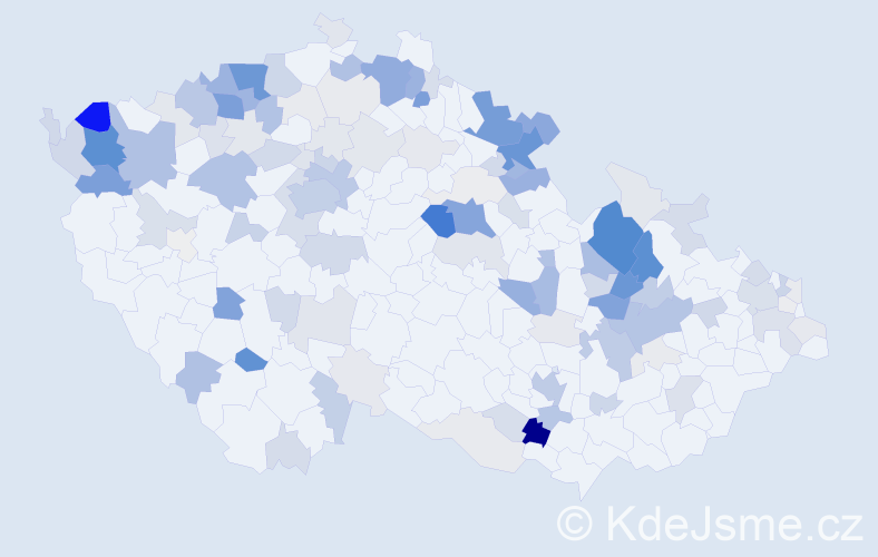Příjmení: 'Köhler', počet výskytů 487 v celé ČR