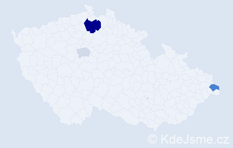 Příjmení: 'Miškejová', počet výskytů 10 v celé ČR
