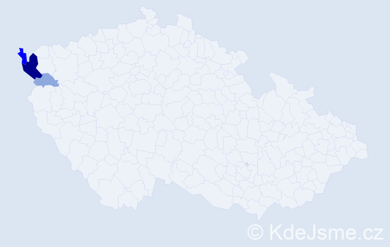 Příjmení: 'Elizeus', počet výskytů 11 v celé ČR