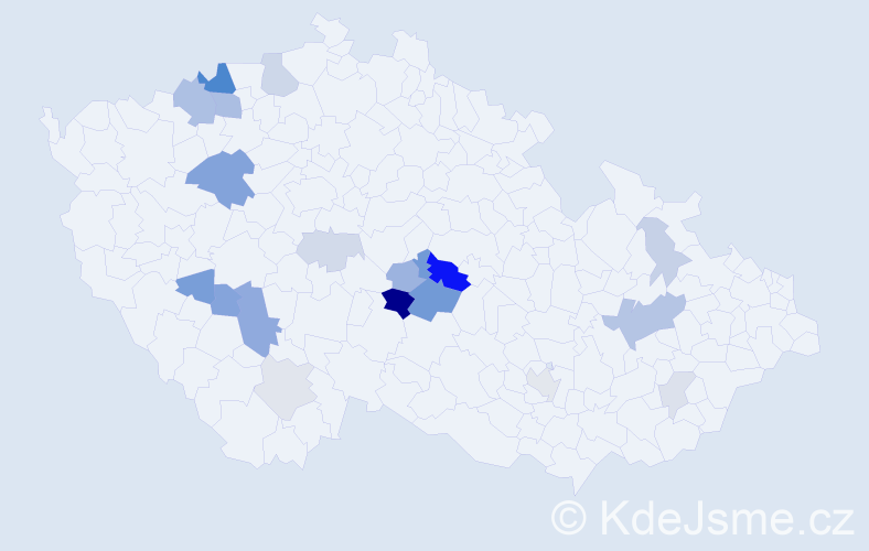 Příjmení: 'Krov', počet výskytů 49 v celé ČR
