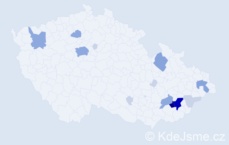 Příjmení: 'Landsfeld', počet výskytů 43 v celé ČR