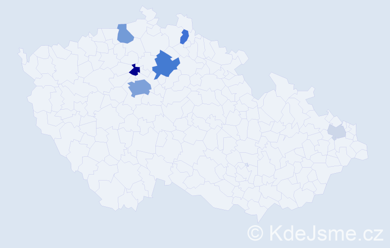 Příjmení: 'Kormosh', počet výskytů 22 v celé ČR