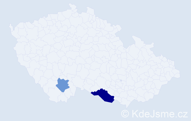 Příjmení: 'Karlinger', počet výskytů 3 v celé ČR