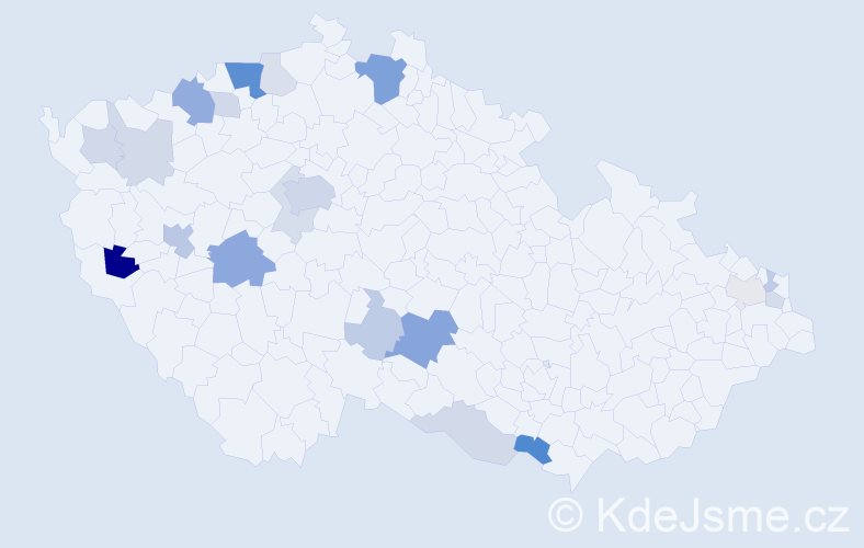 Příjmení: 'Knorrová', počet výskytů 52 v celé ČR