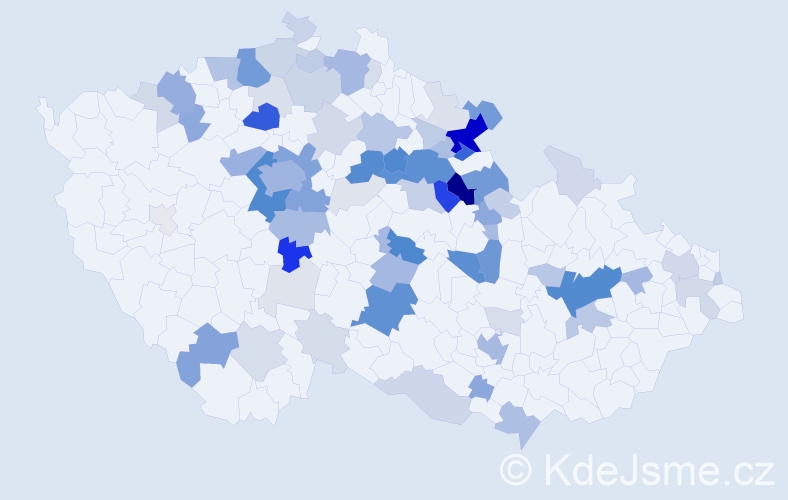 Příjmení: 'Andres', počet výskytů 293 v celé ČR