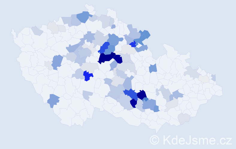 Příjmení: 'Koláčná', počet výskytů 301 v celé ČR