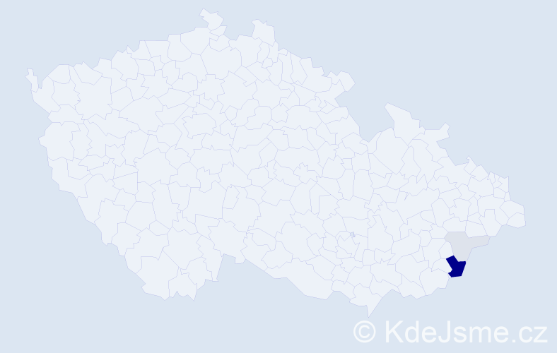 Příjmení: 'Čurečková', počet výskytů 11 v celé ČR