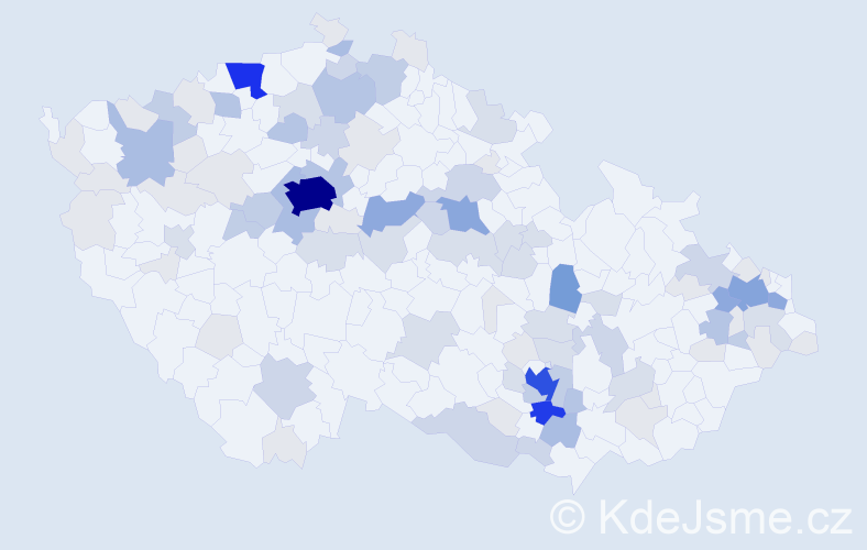 Příjmení: 'Schiller', počet výskytů 346 v celé ČR