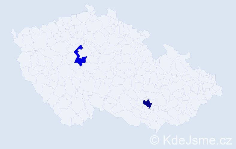 Příjmení: 'Bejkovská', počet výskytů 4 v celé ČR