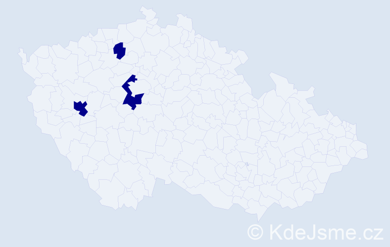 Příjmení: 'Puler', počet výskytů 3 v celé ČR