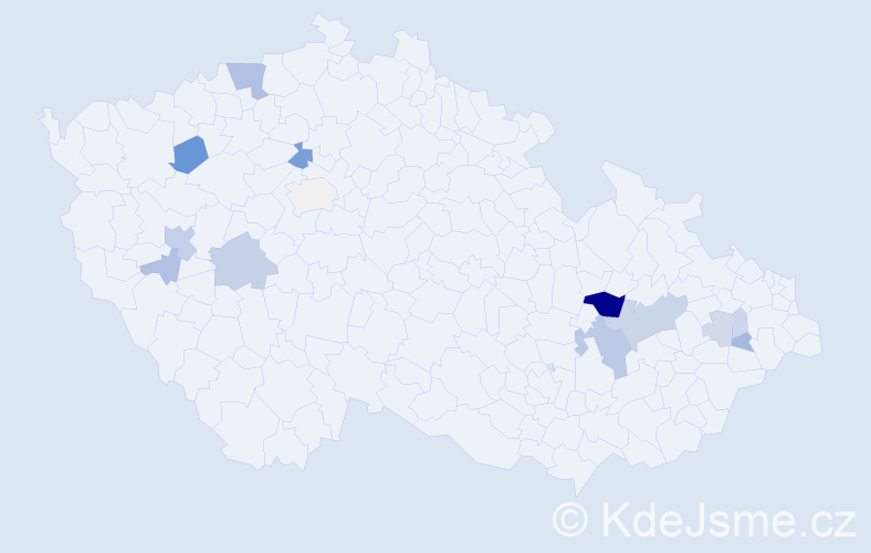 Příjmení: 'Cholinská', počet výskytů 34 v celé ČR