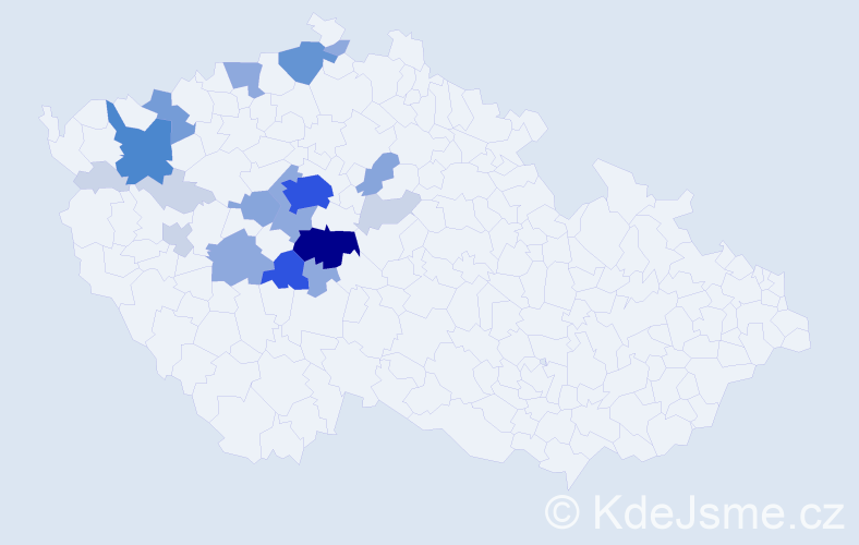 Příjmení: 'Čermoch', počet výskytů 64 v celé ČR