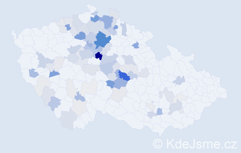 Příjmení: 'Řípová', počet výskytů 327 v celé ČR