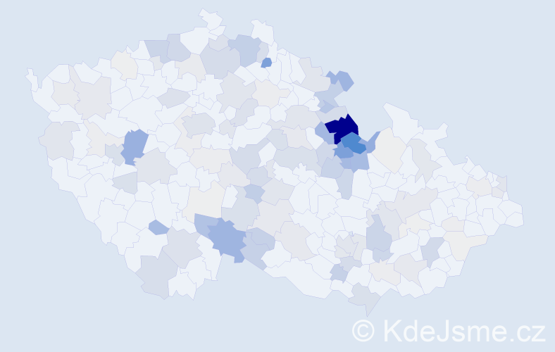 Příjmení: 'Kotyza', počet výskytů 475 v celé ČR