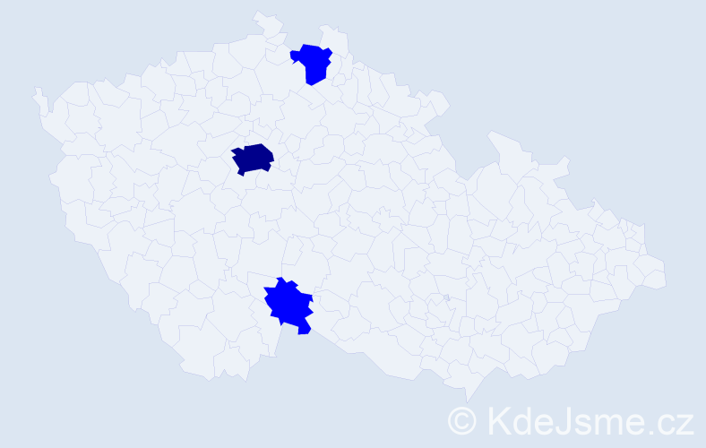 Příjmení: 'Spinetti', počet výskytů 4 v celé ČR