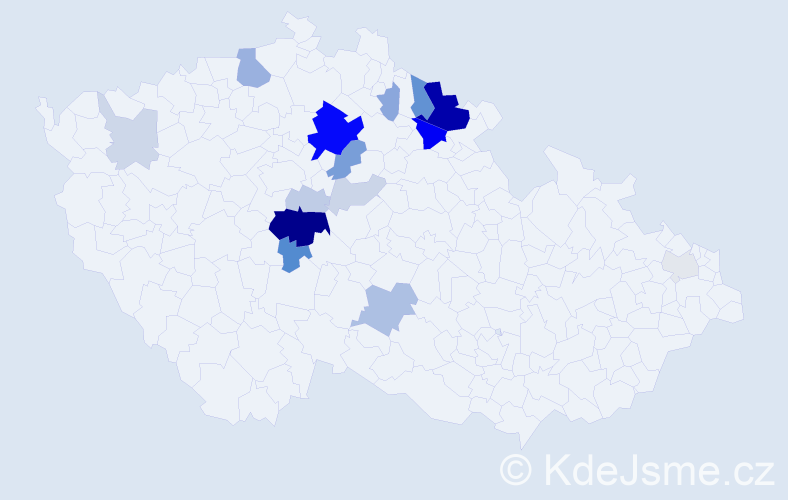 Příjmení: 'Ikri', počet výskytů 52 v celé ČR