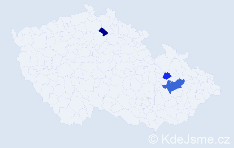 Příjmení: 'Korpásová', počet výskytů 6 v celé ČR