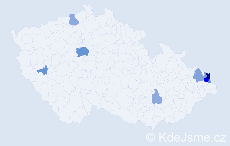 Příjmení: 'Szlachta', počet výskytů 31 v celé ČR
