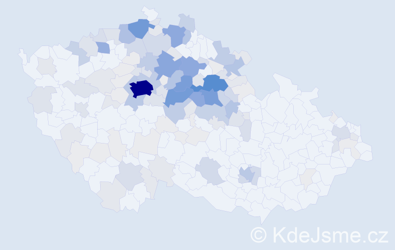 Příjmení: 'Horyna', počet výskytů 565 v celé ČR