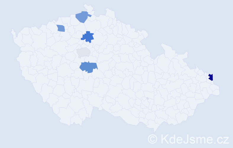 Příjmení: 'Nemčáková', počet výskytů 8 v celé ČR