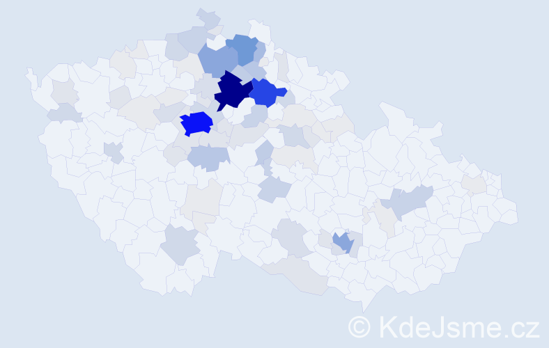Příjmení: 'Folprechtová', počet výskytů 336 v celé ČR