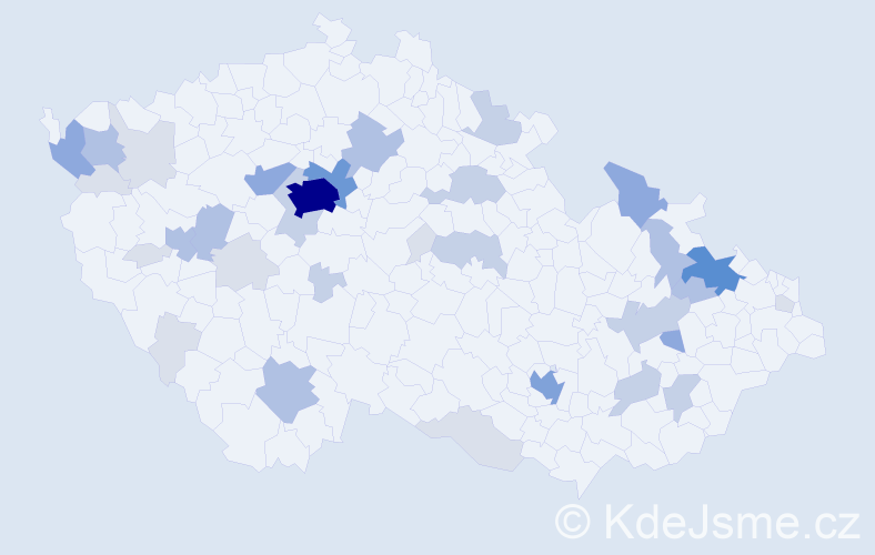 Příjmení: 'Kolb', počet výskytů 108 v celé ČR