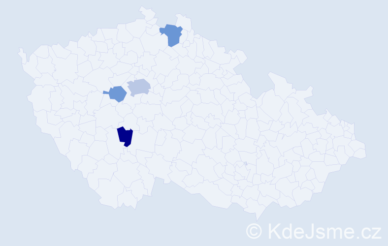 Příjmení: 'Luxemburg', počet výskytů 8 v celé ČR