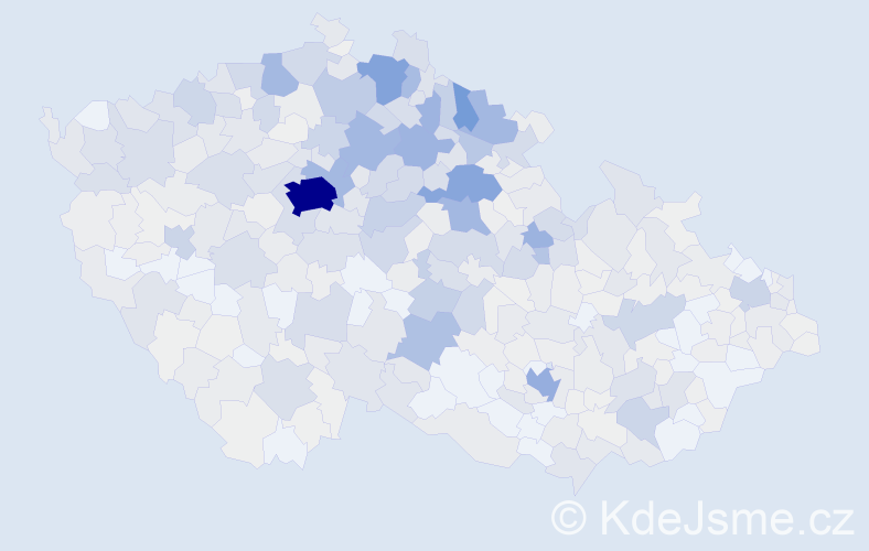 Příjmení: 'Stránský', počet výskytů 2863 v celé ČR